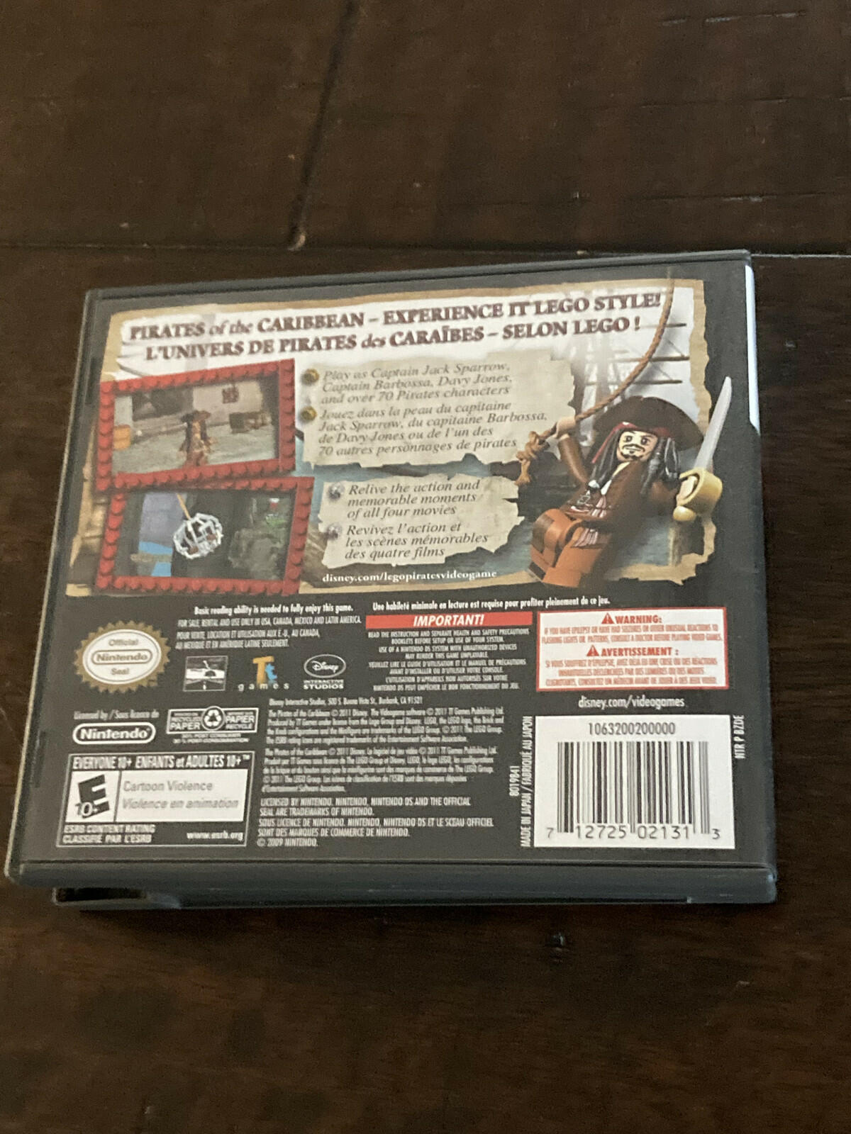 LEGO Pirates of the Caribbean: The Video Game (Nintendo DS, 2011) CIB COMPLETE