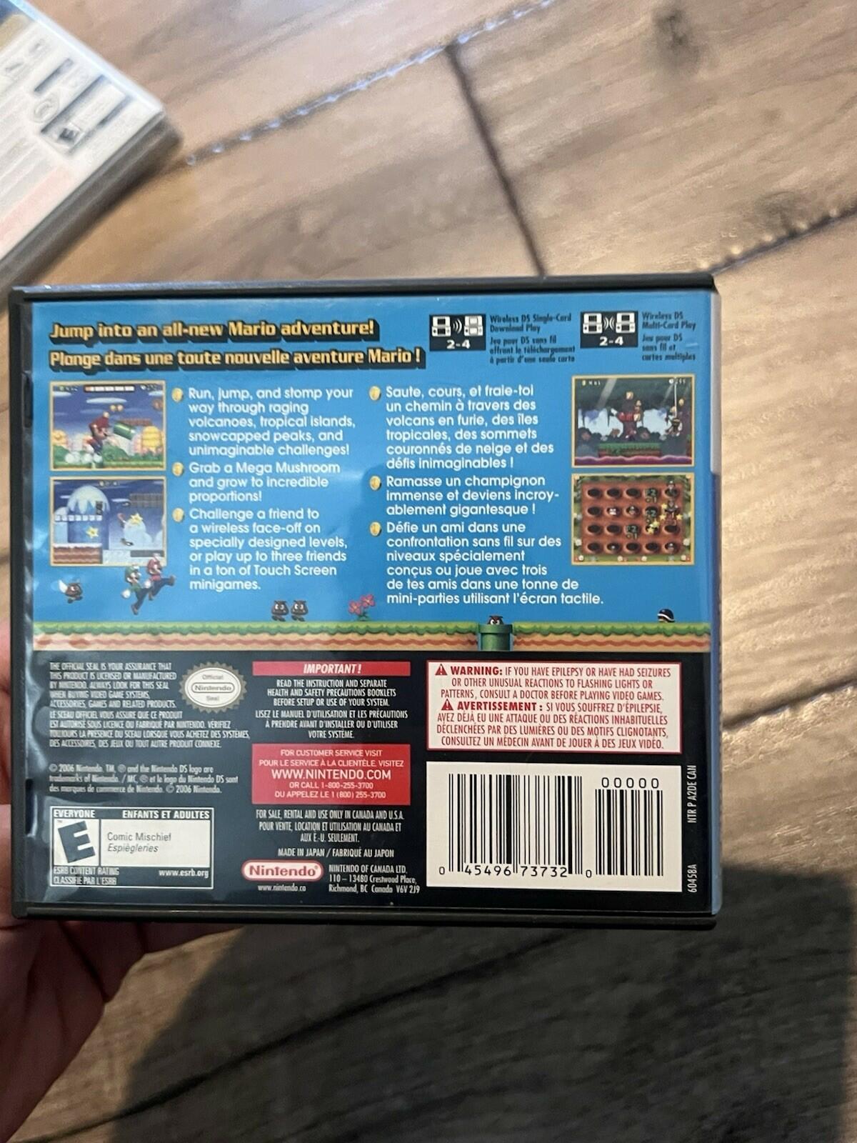 New Super Mario Bros. DS (Nintendo DS, 2006) ARTWORK + INSERTS ONLY