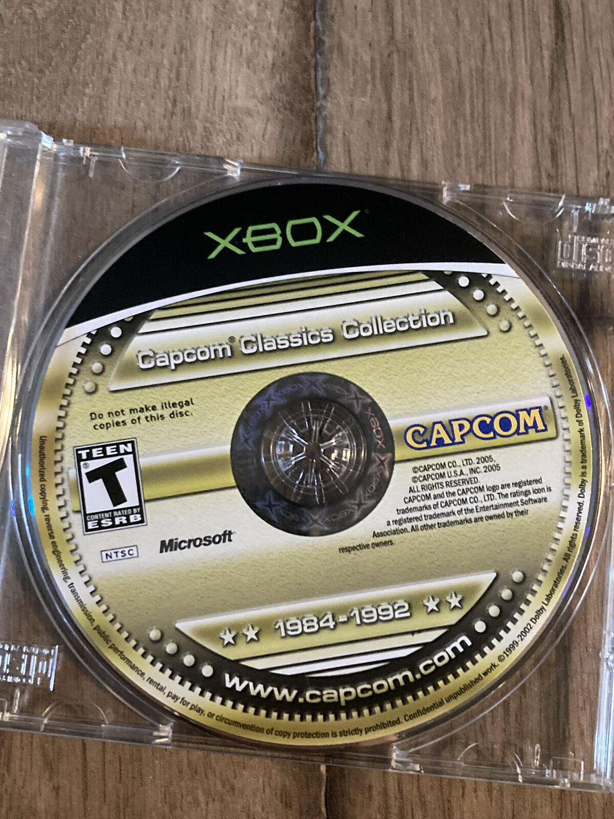 Capcom Classics Collection (Microsoft Xbox, 2005) DISC ONLY