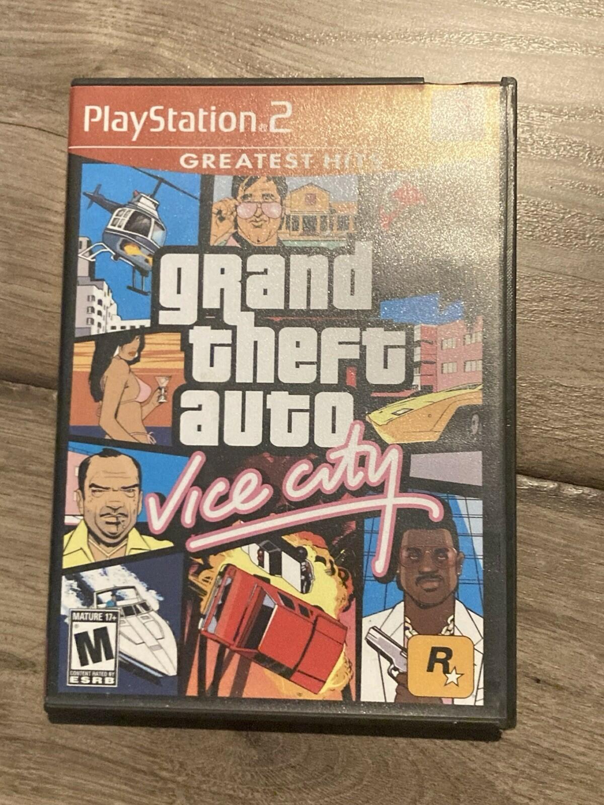 Grand Theft Auto: Vice City Greatest Hits (Sony PlayStation 2, 2005) NO MANUAL