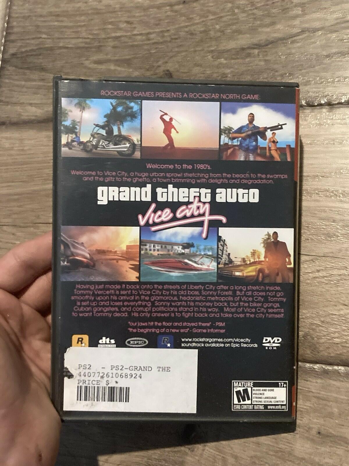 Grand Theft Auto: Vice City Greatest Hits (Sony PlayStation 2, 2005) NO MANUAL