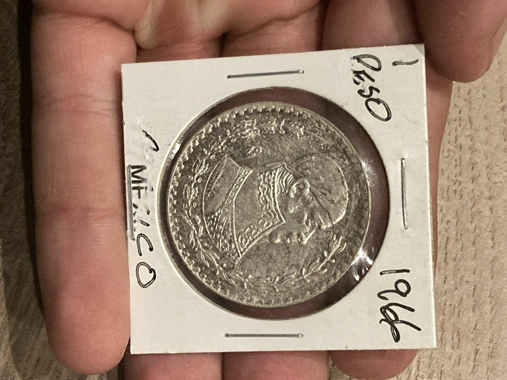 1966 Mexico 1 Peso (0.100 fine silver), Morelos, BU
