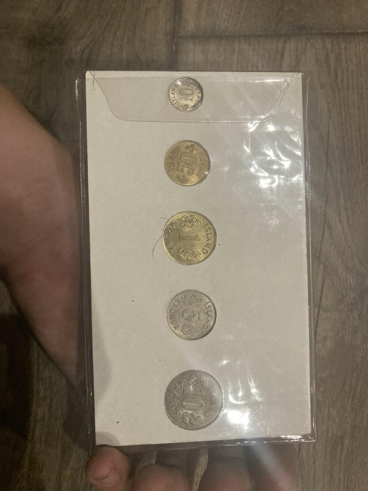 1969 Iceland Type Set 6 Coins Uncirculated