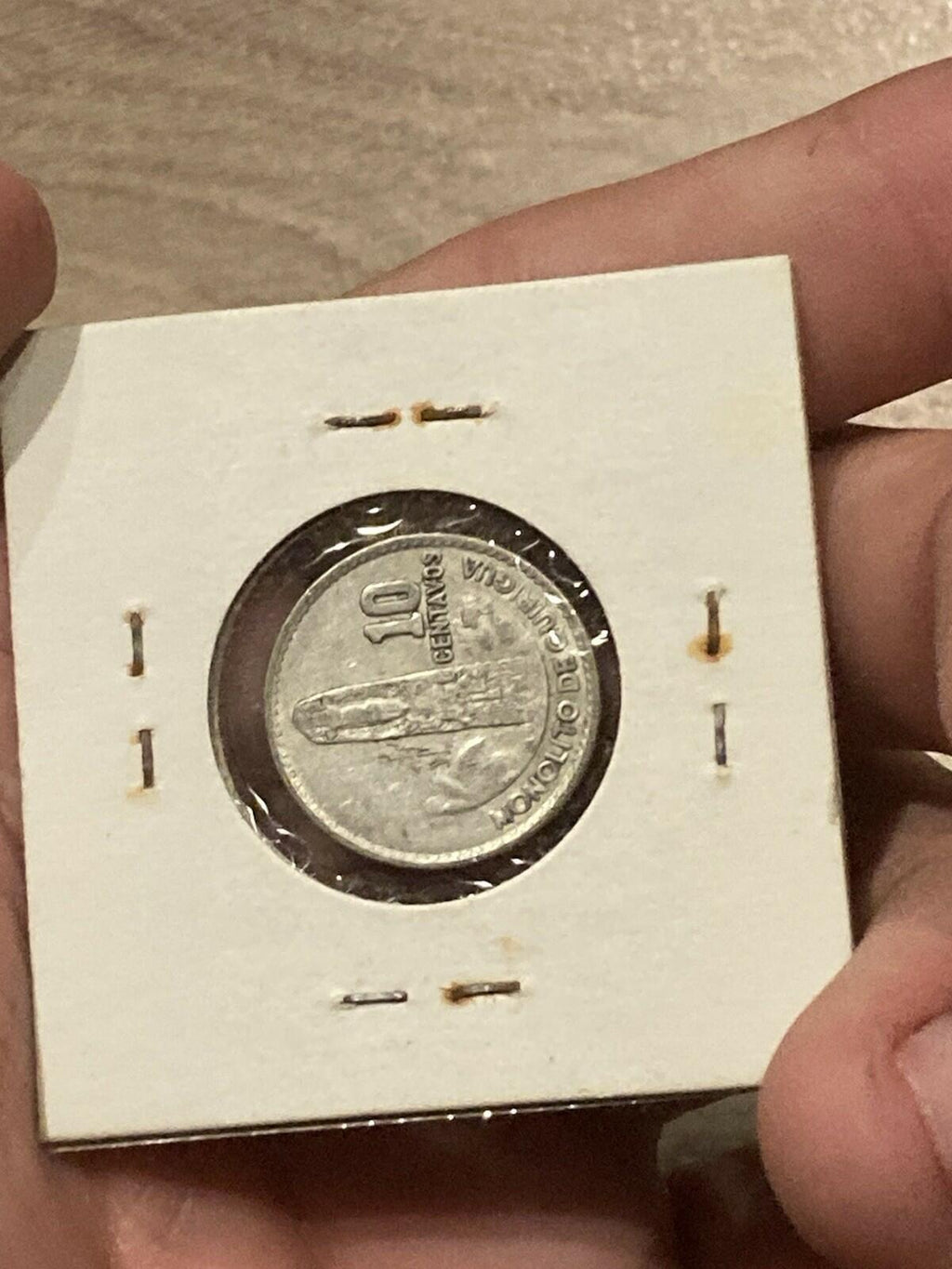 1961 Guatemala 10 Centavos Silver Coin