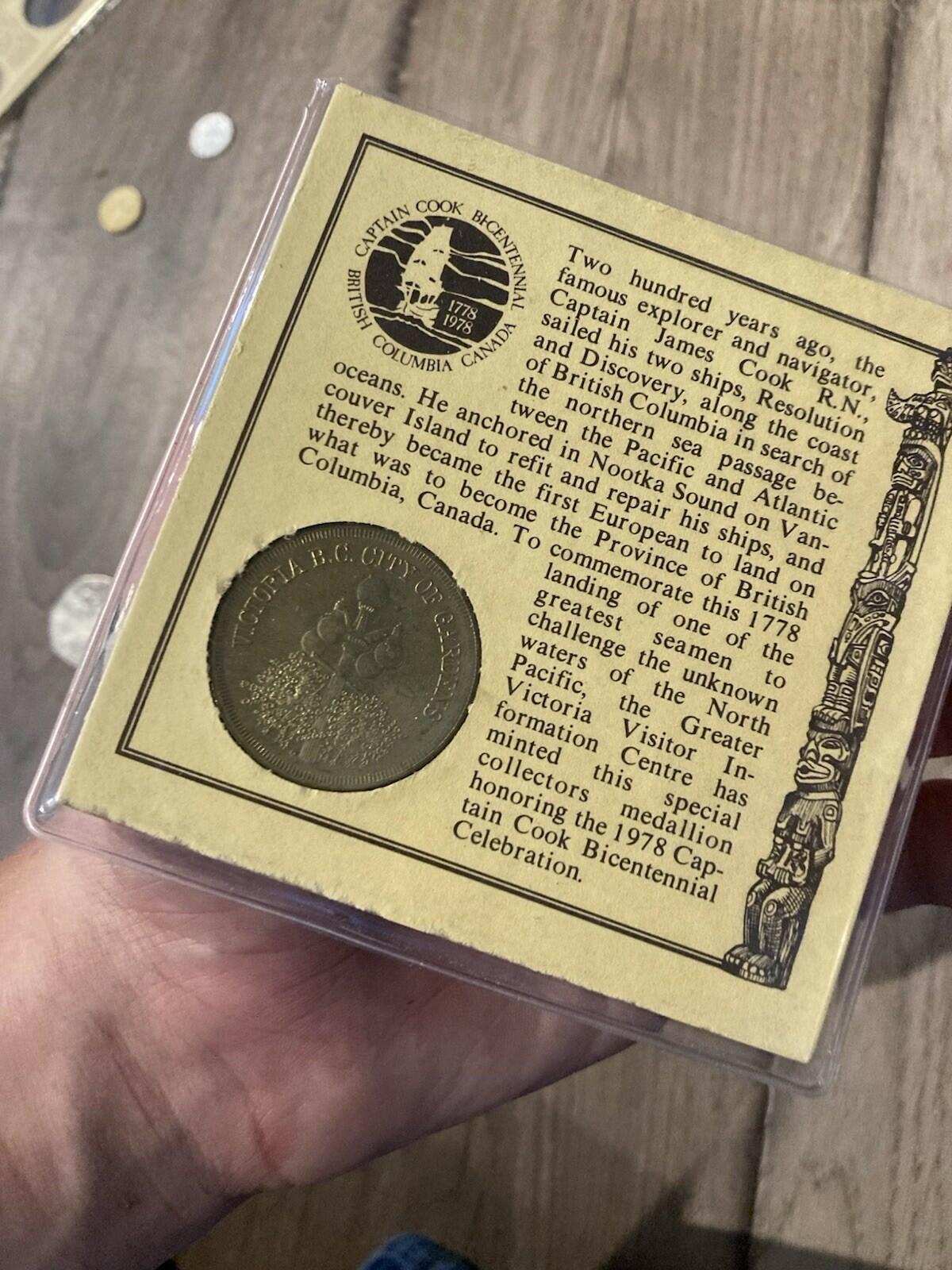 1978 Captain James Cook Bicentennial Commemorative Medallion