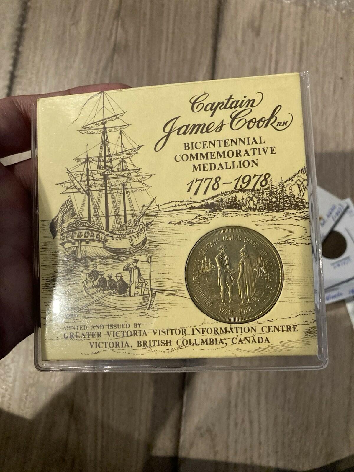 1978 Captain James Cook Bicentennial Commemorative Medallion