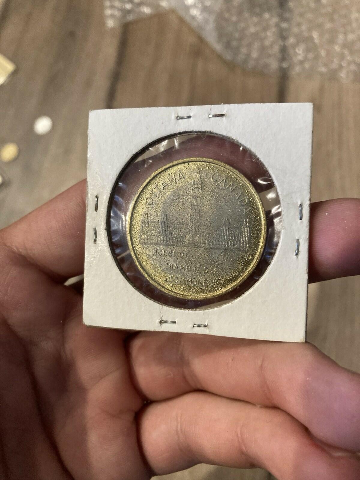 1892 JOHN S.D. THOMPSON Ottawa Canada House of Commons Shell Token