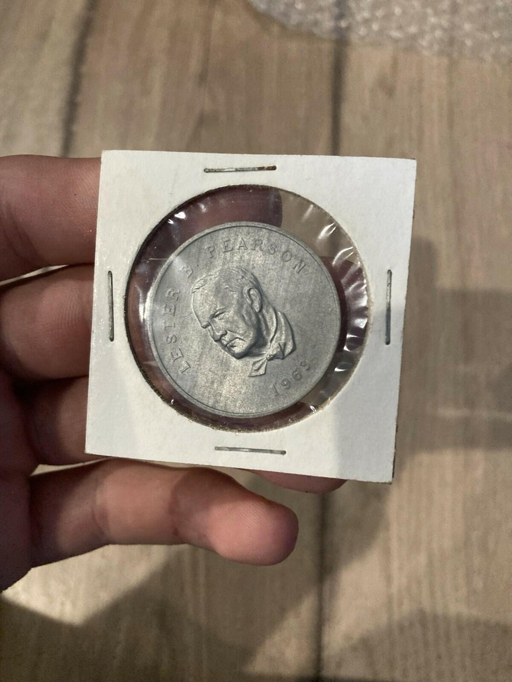 1963 Lester B Pearson Prime Minister of Canada coin medal Ottawa House of Common