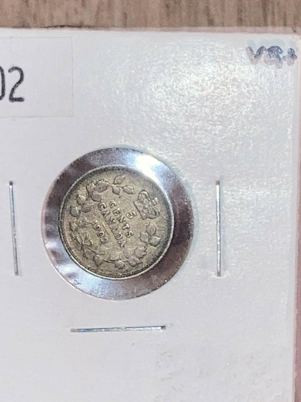 1902 Five Cents Silver Beauty 1st King Edward VII Canada Half Dime