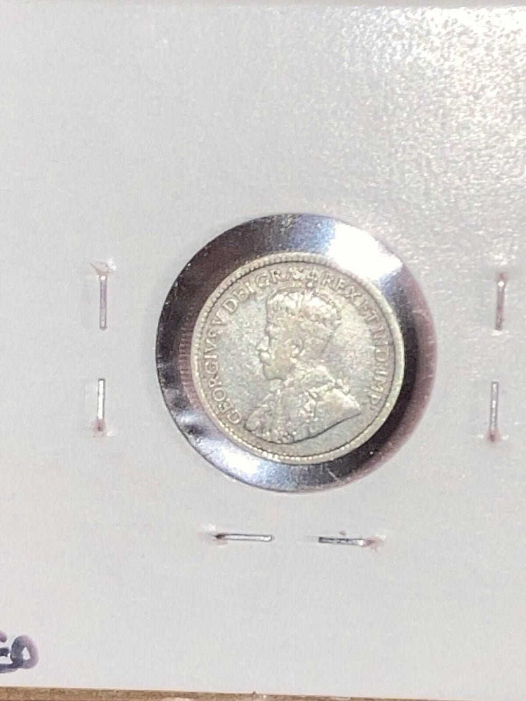 1913 Canada 5 Cents Half Dime Silver Coin George V
