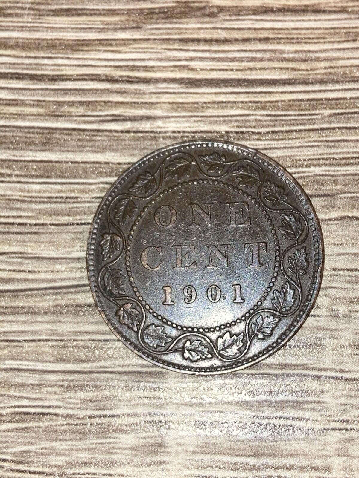 1901 Canada 1 Cent Large Penny