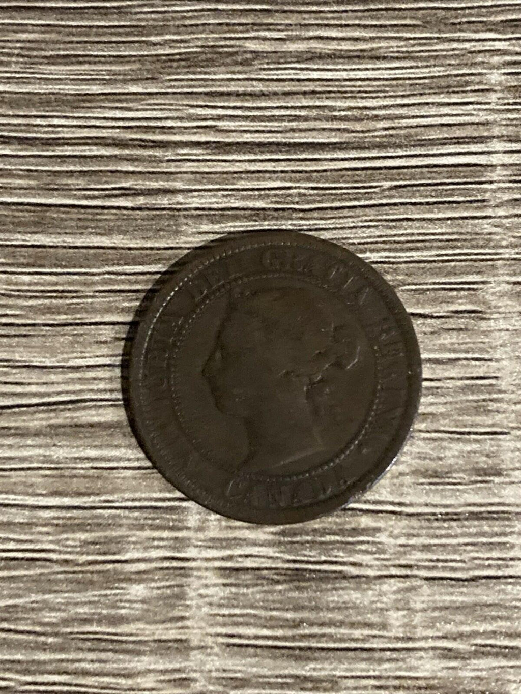 1886 Obverse 2 Canada 1 one cent large penny