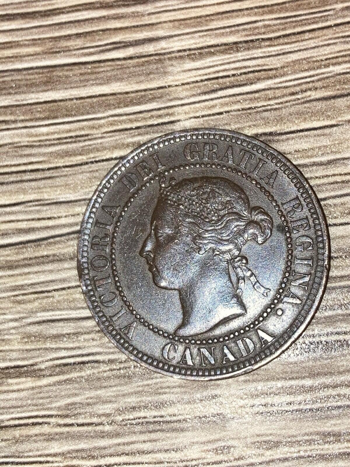 1901 Canada 1 Cent Large Penny