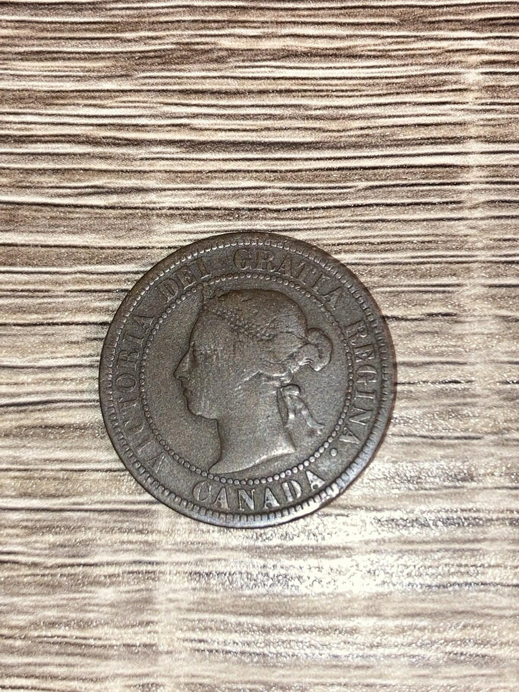 1886 Obverse 2 Canada 1 one cent large penny