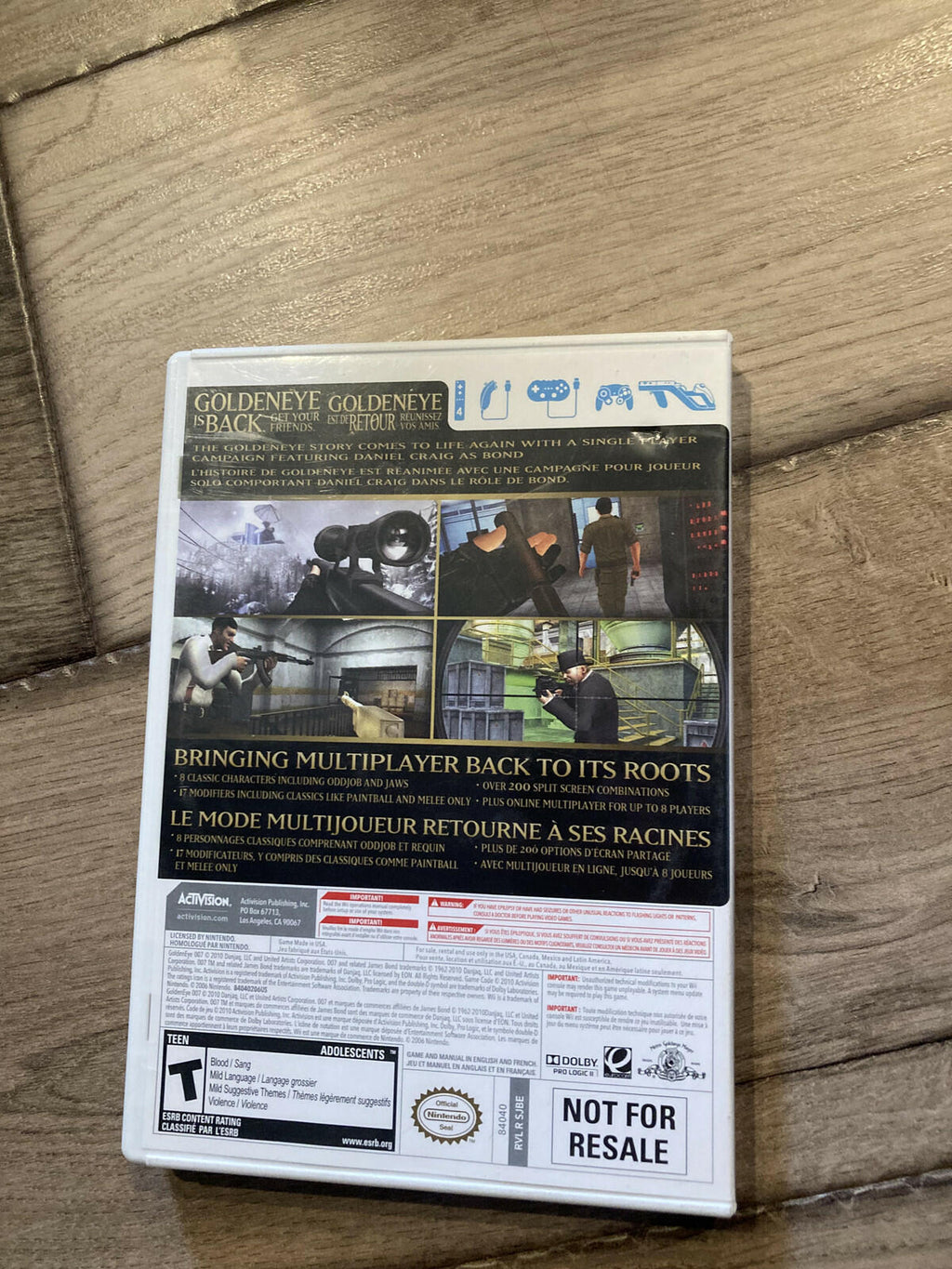 007 GoldenEye (Nintendo Wii, 2010) CIB COMPLETE