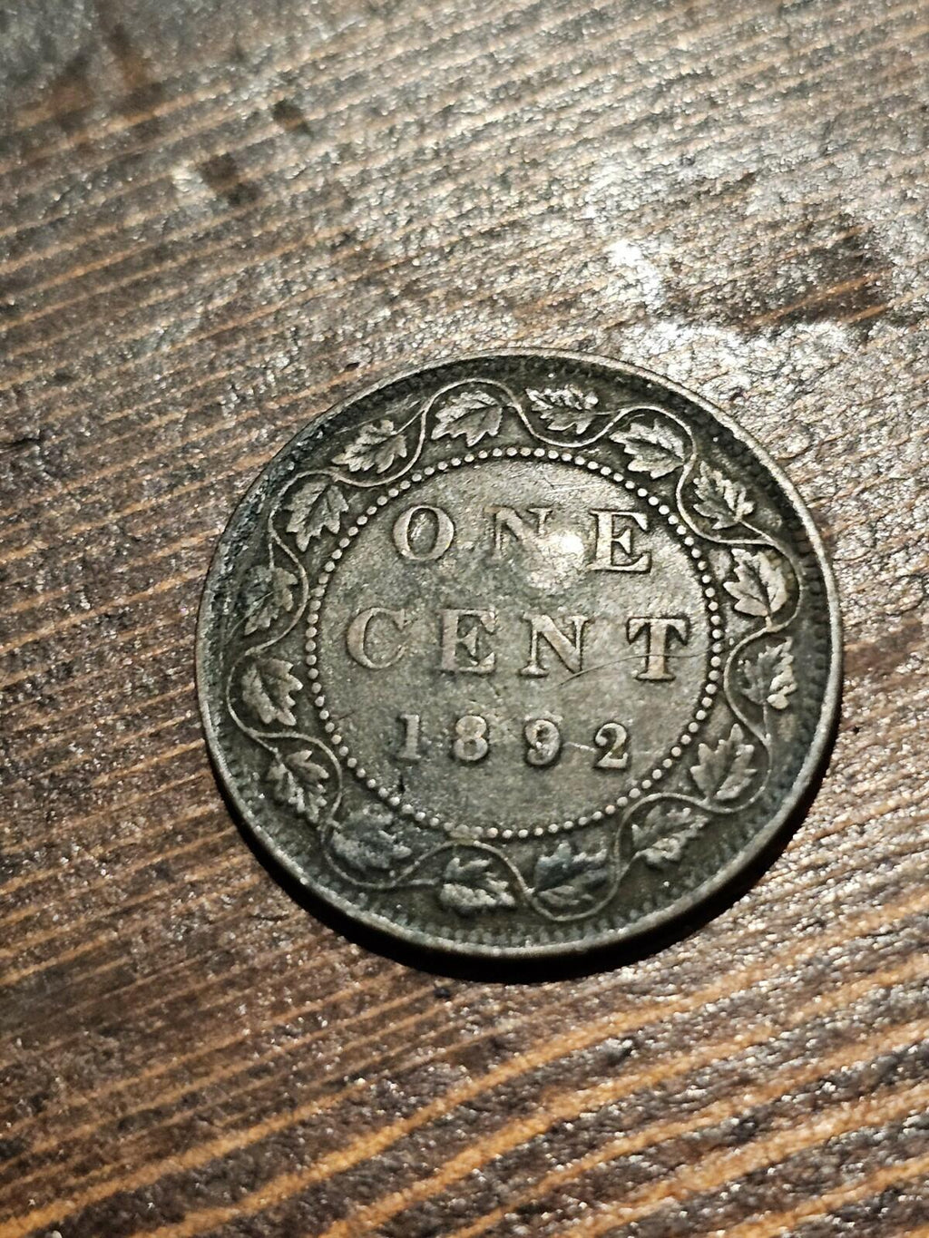 1892 Canada Large Cent Penny Coin