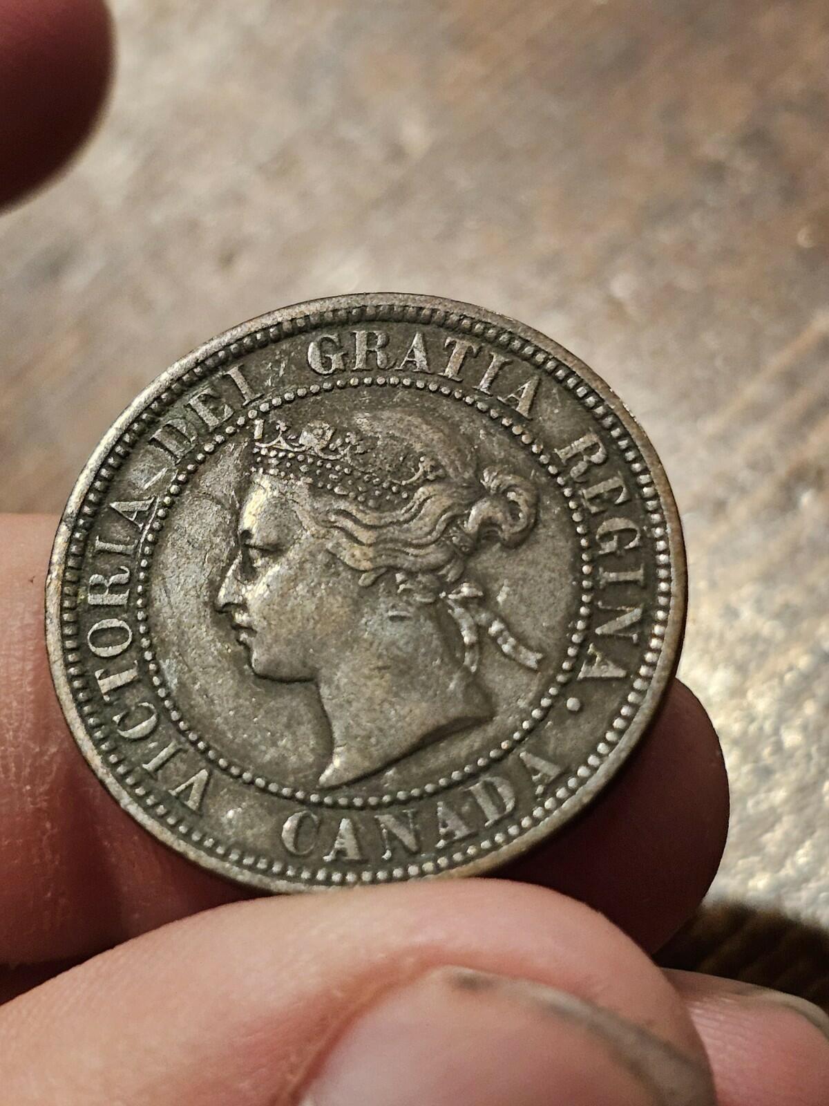 1876 H  Canada Large Cent Queen Victoria