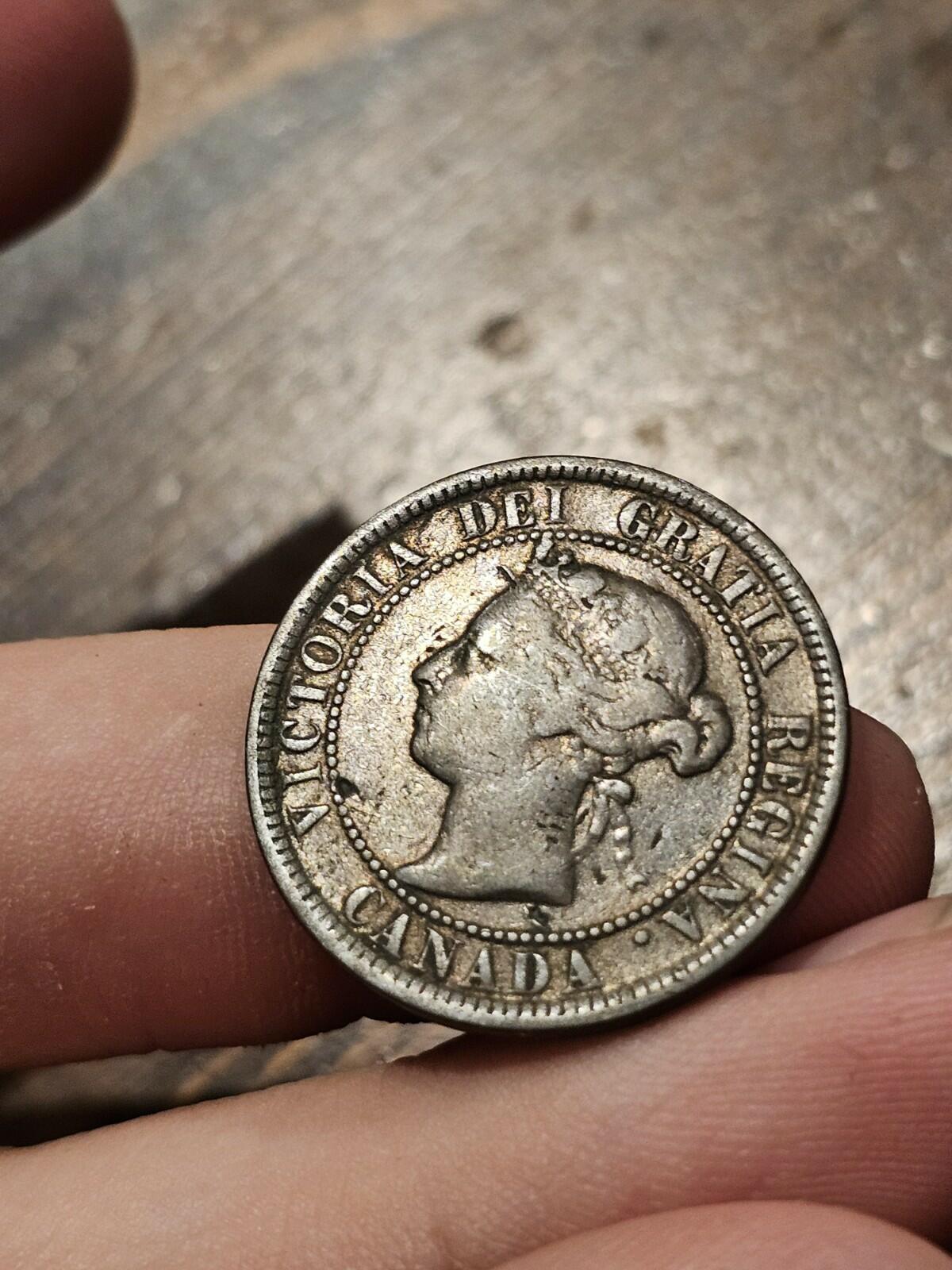 1884 Canada Large Penny Cent Coin