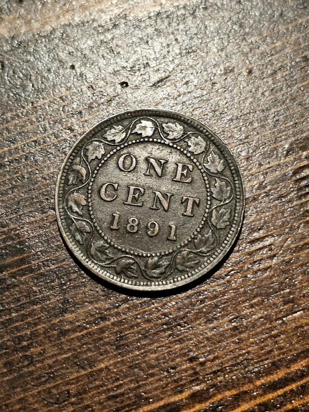 1891 Canada Large Penny 1 Cent Victoria SL SD Obverse 3