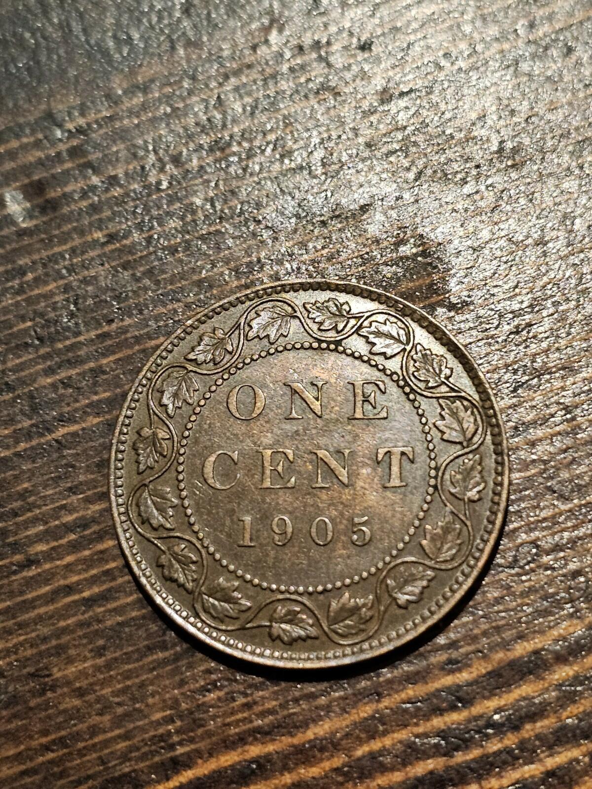 1905 Canada Large Cent Penny Coin