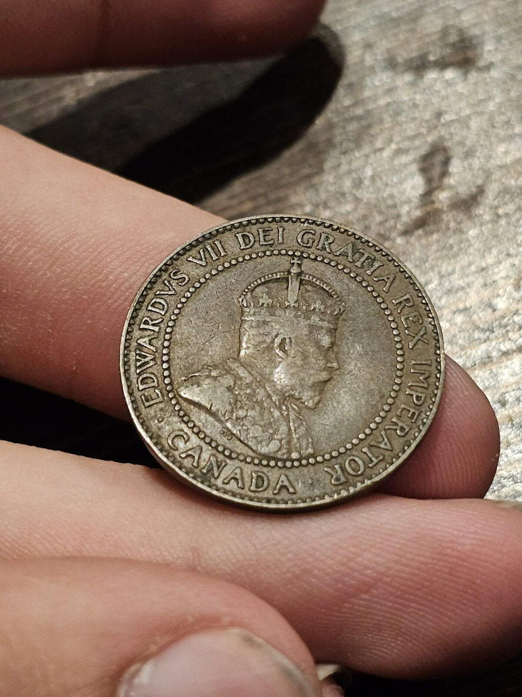 1909 Canada Large Cent Penny King Edward VII