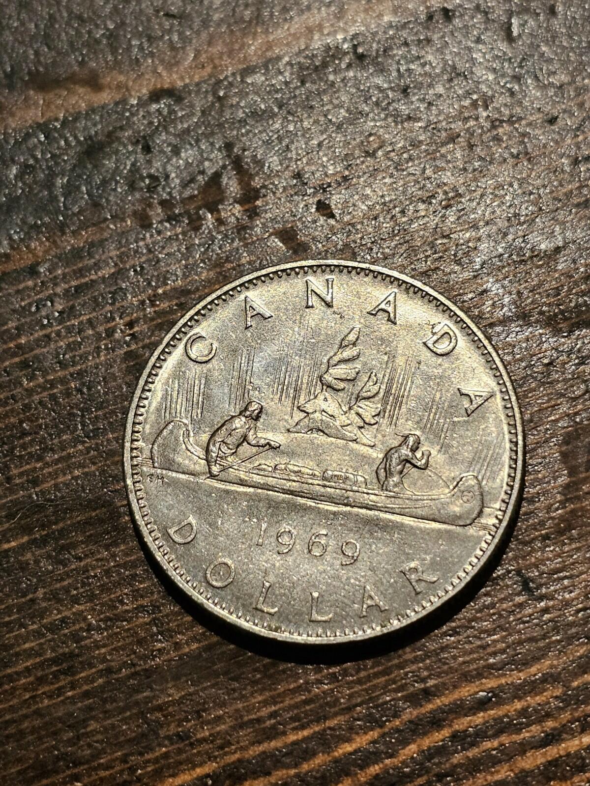 1969 Canada Nickel Dollar Voyageur