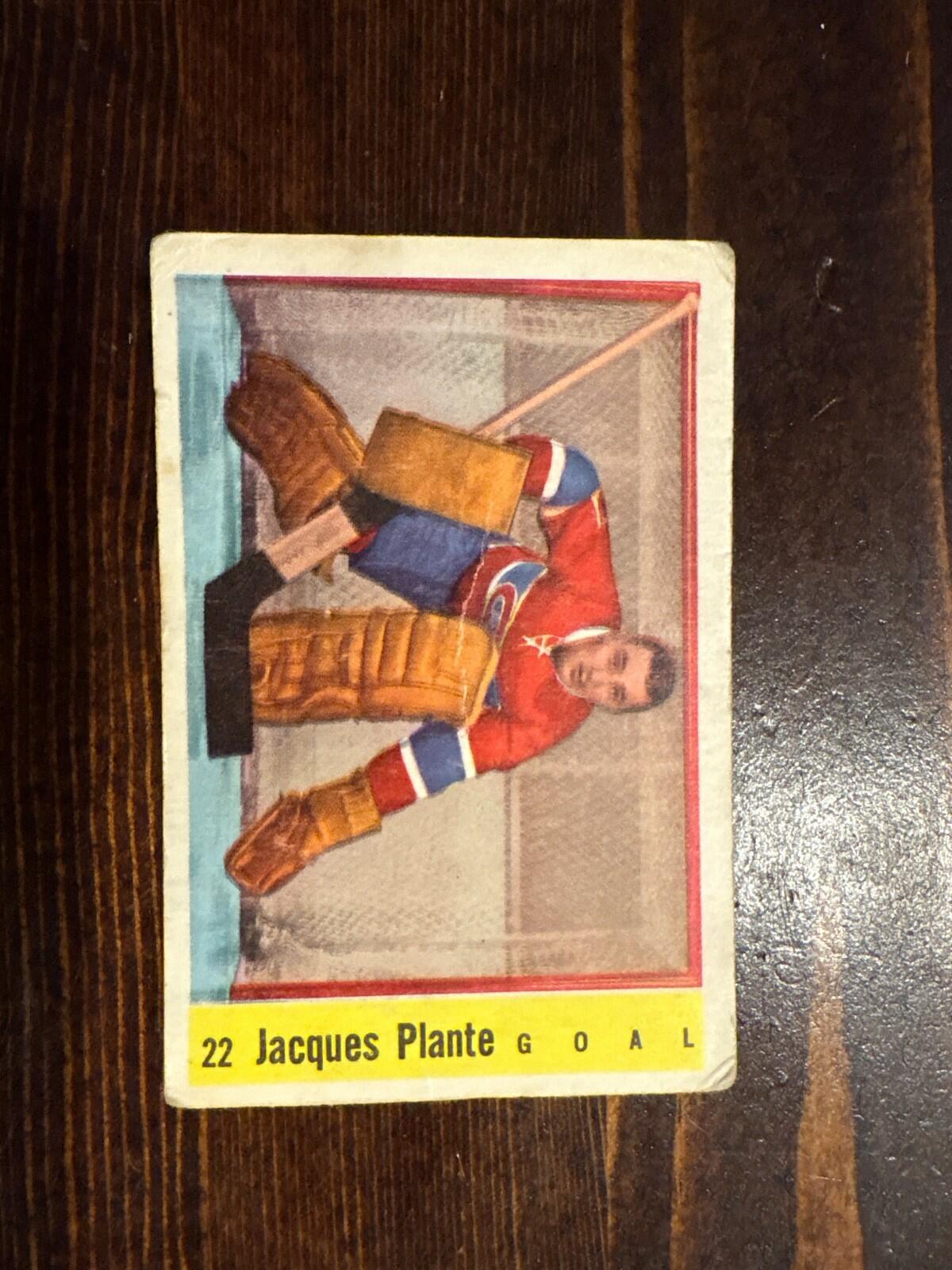 1958-59 Parkhurst Jacques Plante Montreal Canadiens #22