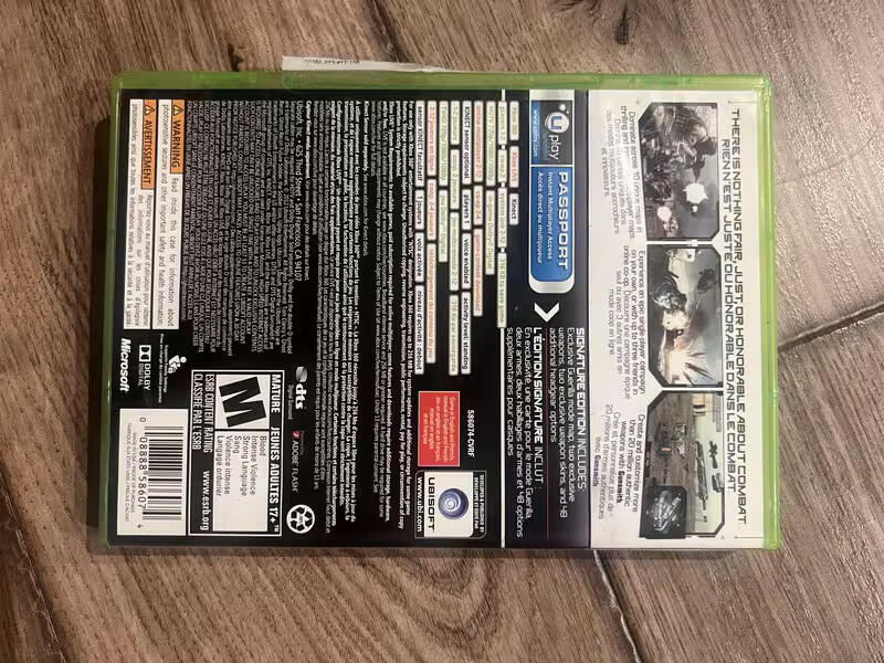 Tom Clancys Ghost Recon: Future Soldier - Signature Edition (Xbox 360, 2012) CIB