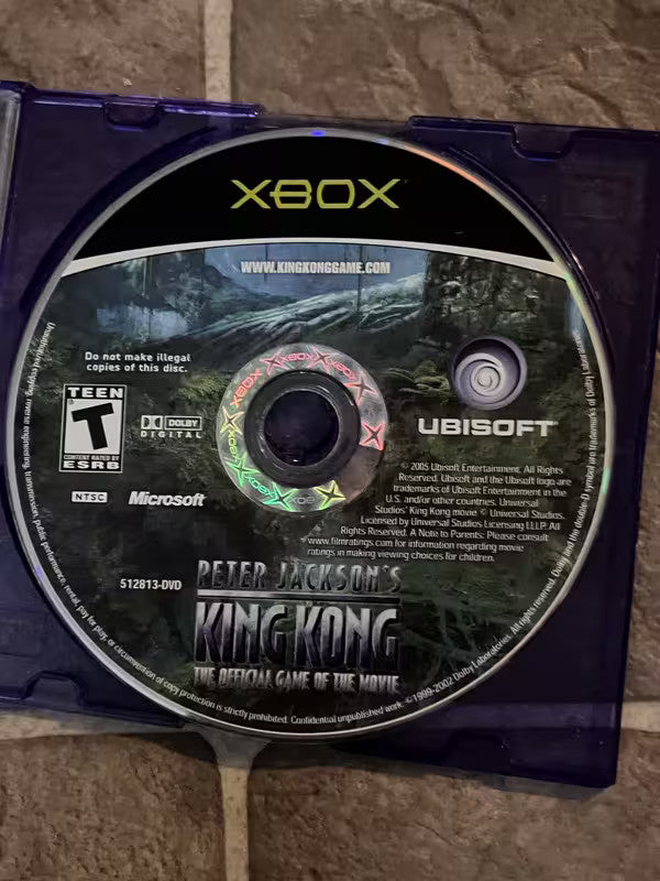 Peter Jackson's King Kong (Microsoft Xbox, 2005) DISC ONLY