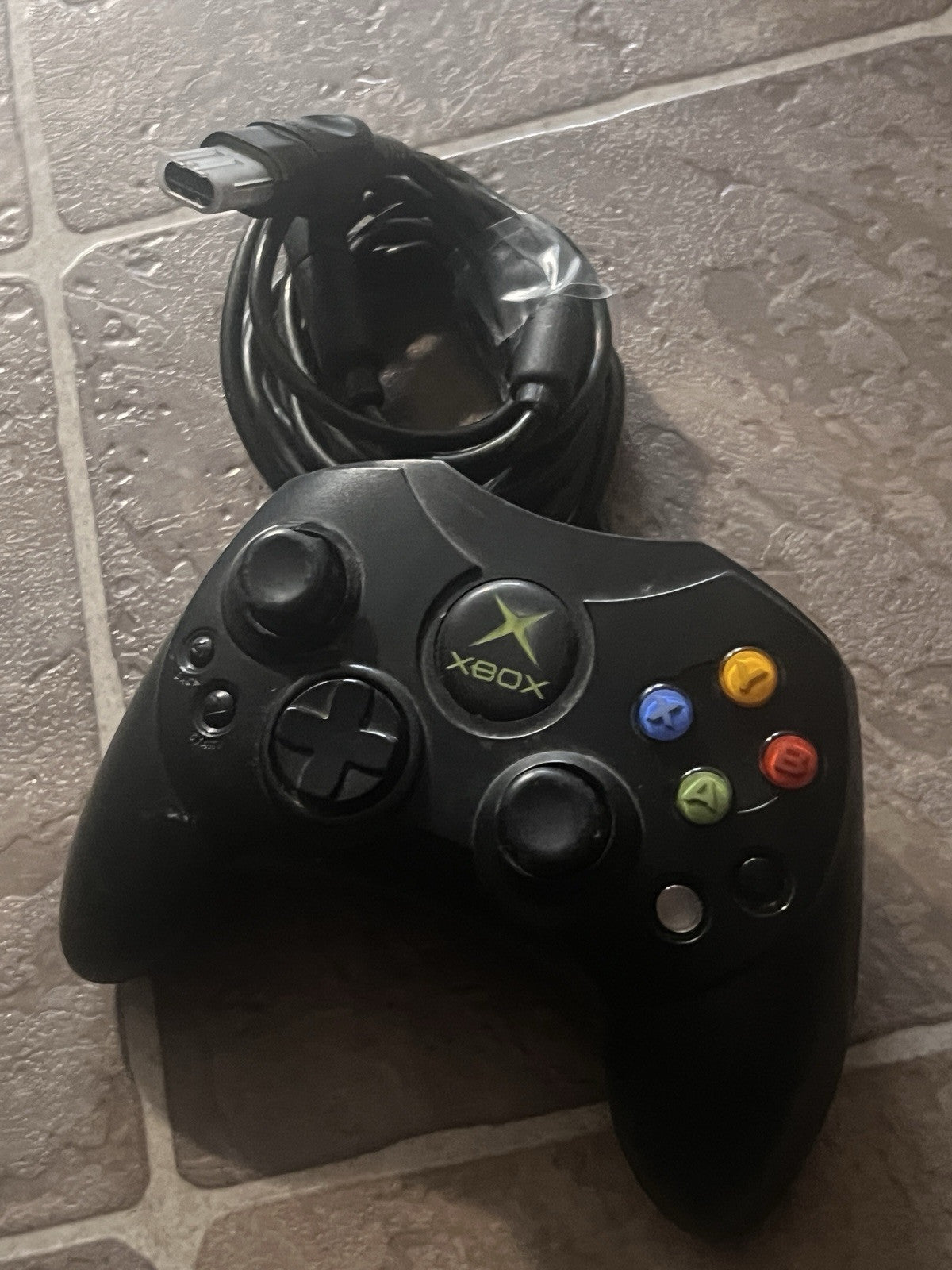 Original OEM Microsoft Xbox Controller S Black X08-69873