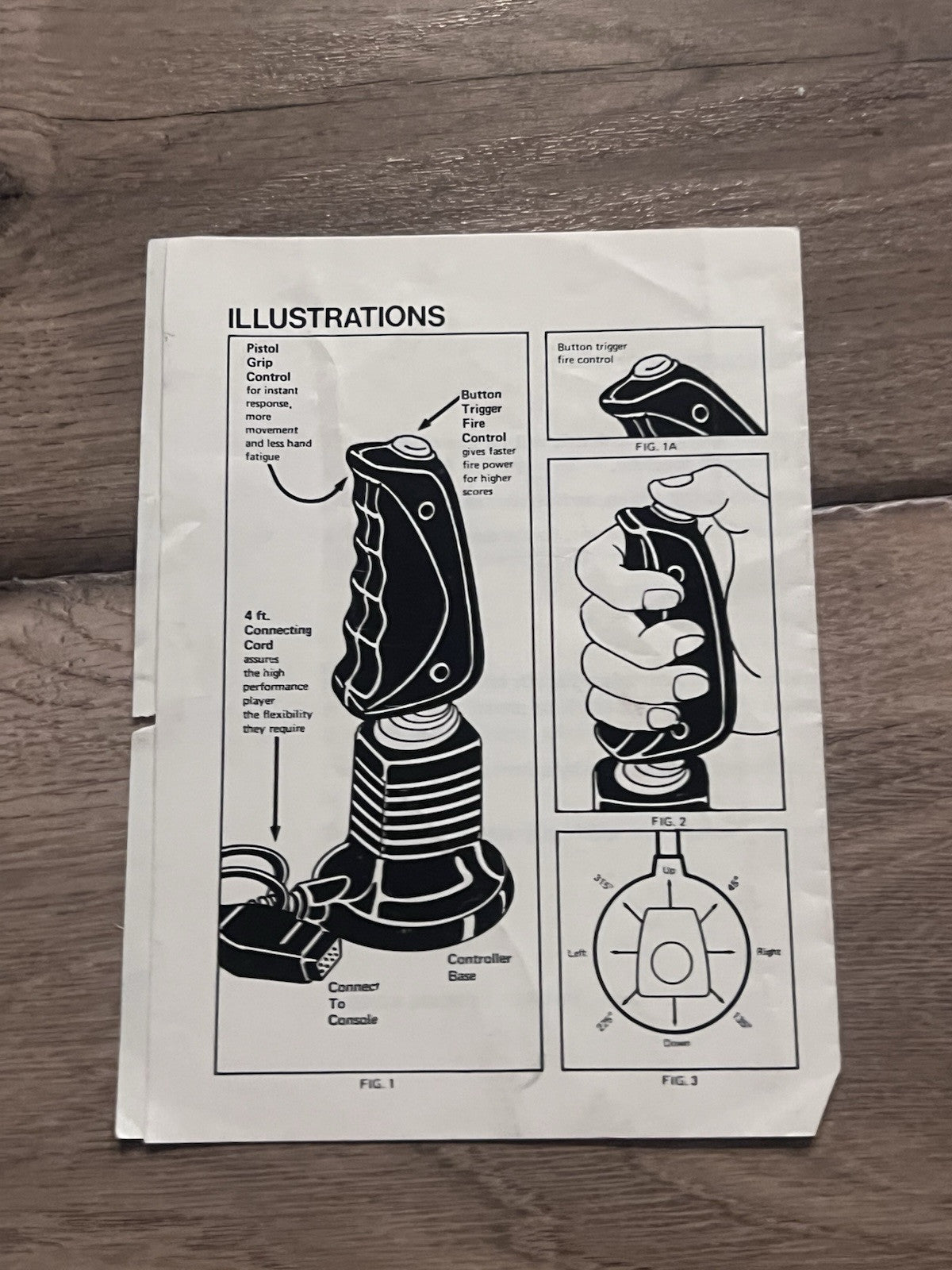 Comfort Pistol Video Game Controller Manual Only