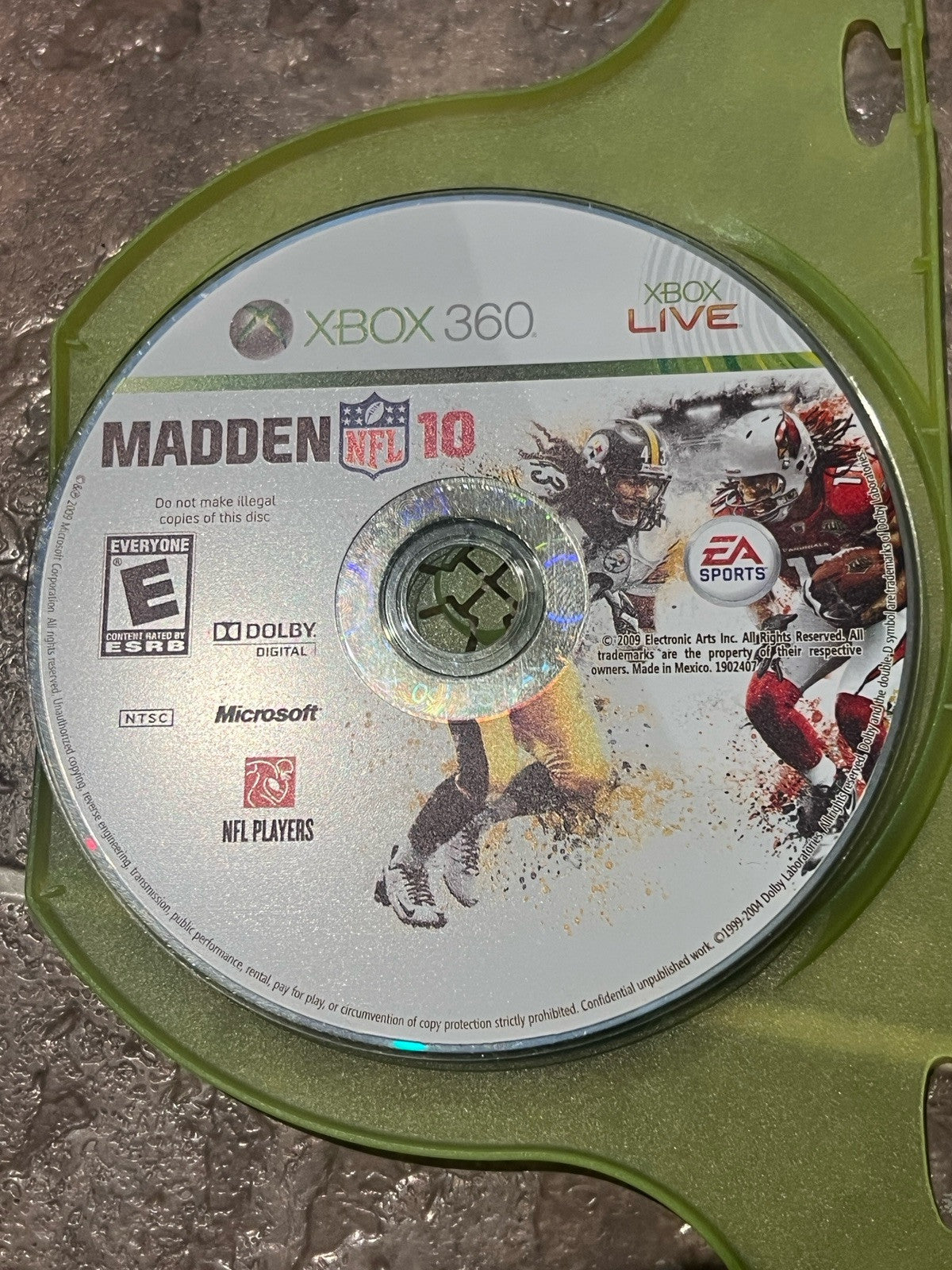 Madden NFL 10 (Microsoft Xbox 360, 2009) DISC ONLY