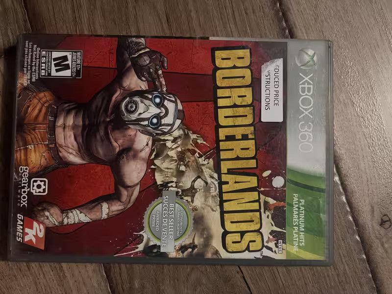 Borderlands: Platinum Hits (Microsoft Xbox 360, 2009) NO MANUAL