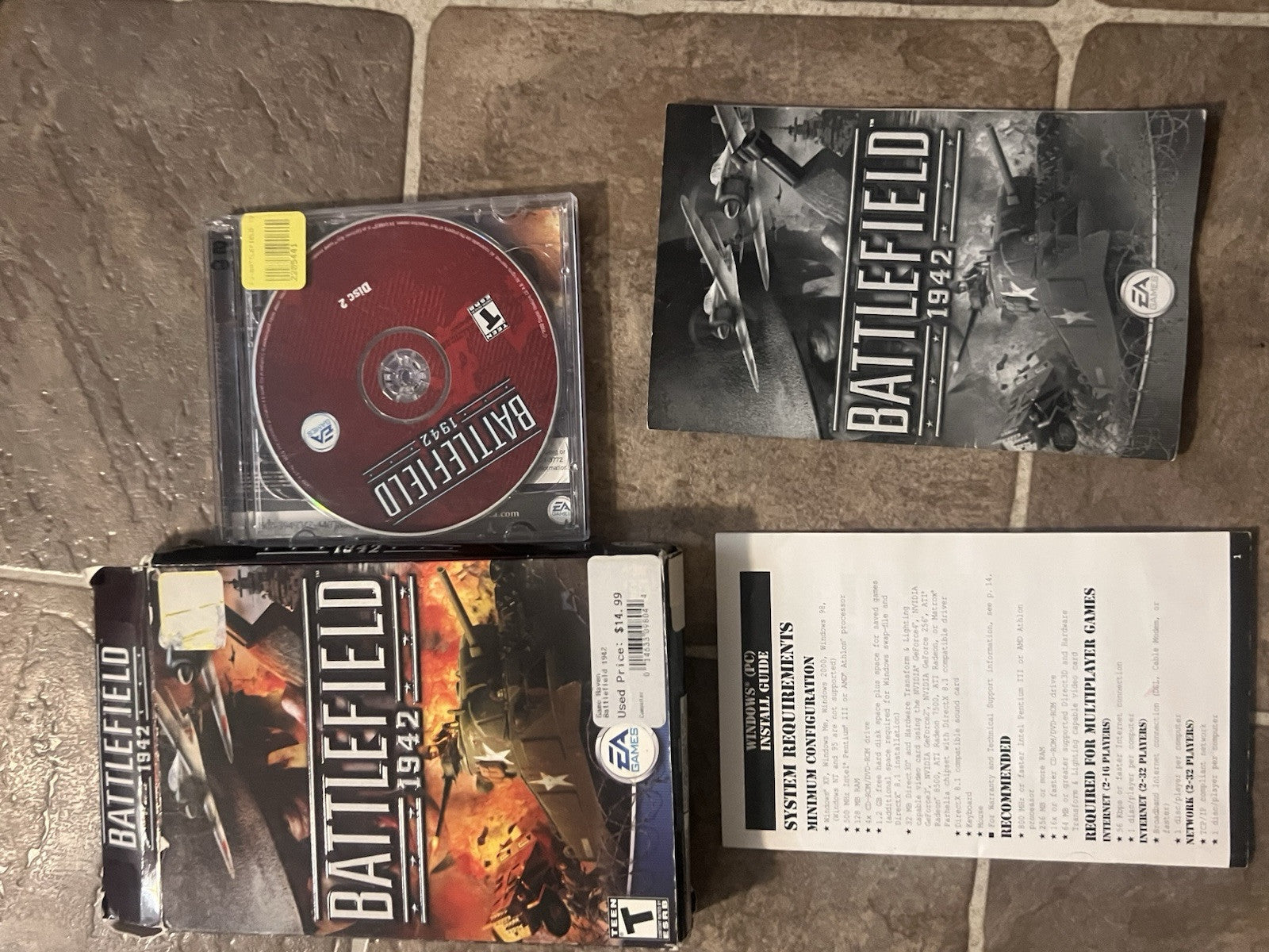 Battlefield 1942 (PC CD-ROM, 2000) CIB COMPLETE IN BOX