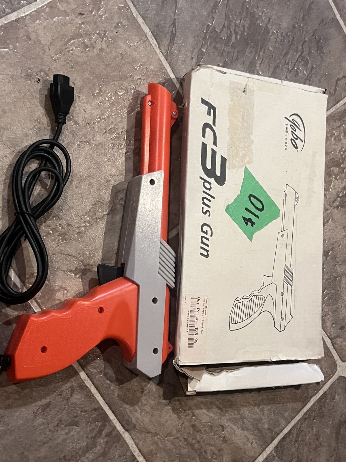 FC 3 plus Gun CIB COMPLETE IN BOX NES NINTENDO
