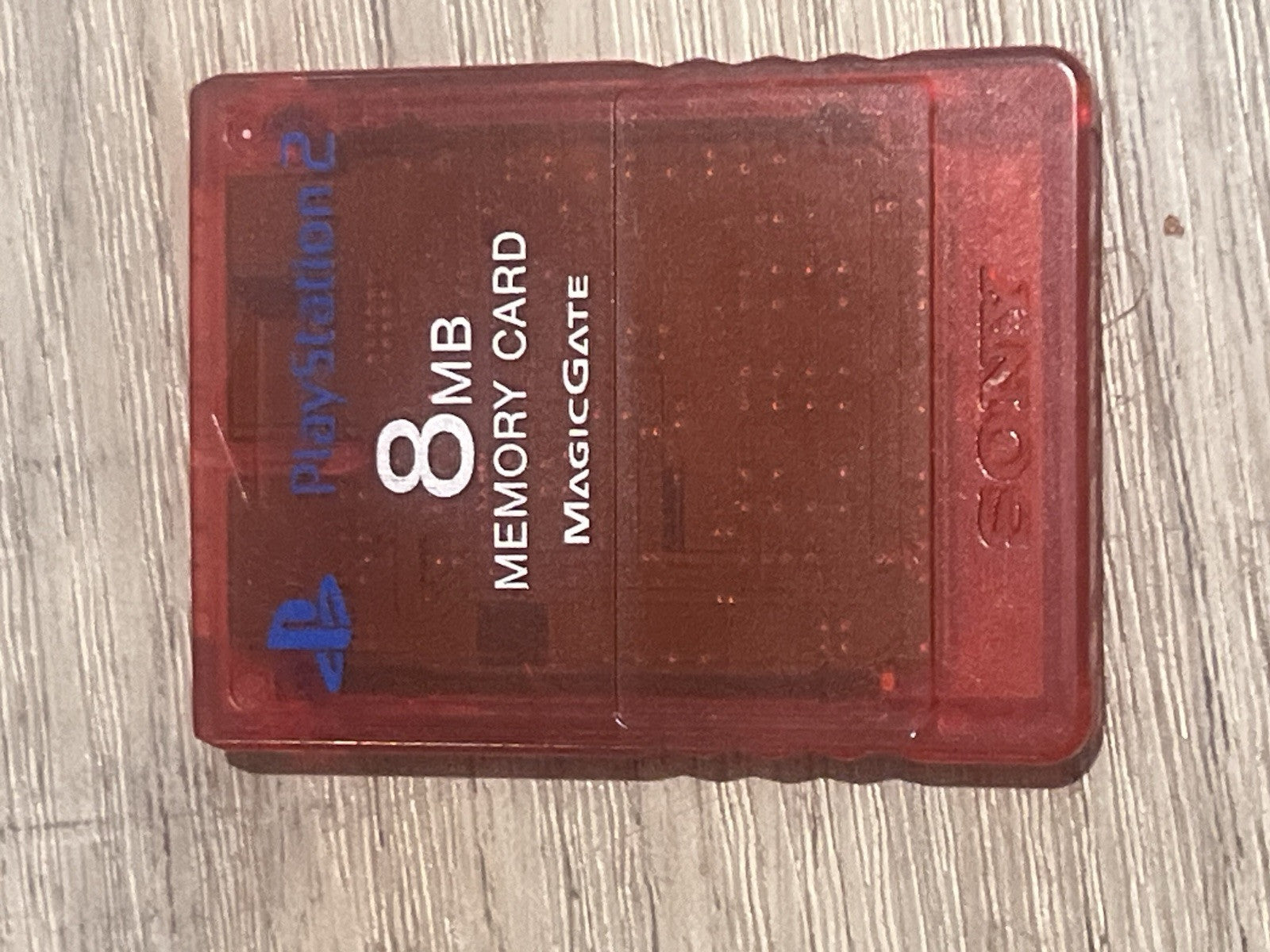 Sony Red Memory Card for PlayStation 2 PS2 OEM MagicGate 8 MB