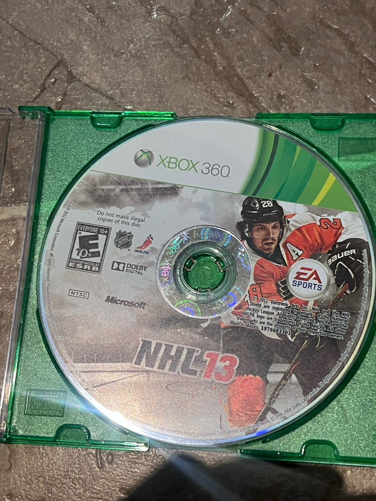 NHL 13 (Microsoft Xbox 360, 2012) DISC ONLY