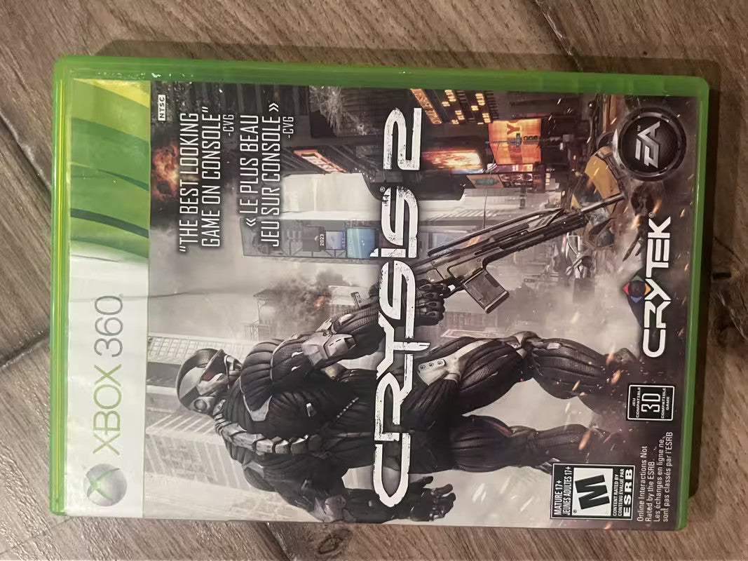Crysis 2 (Microsoft Xbox 360, 2011) CIB