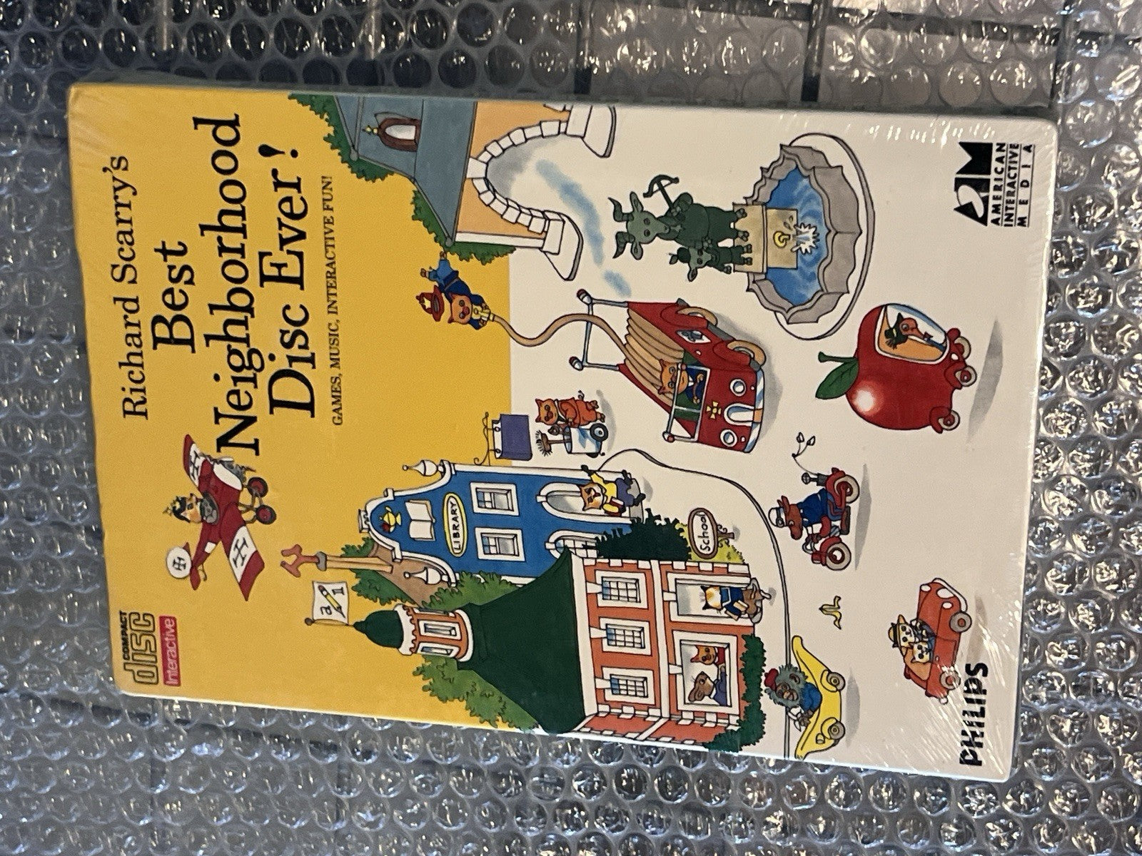 Richard Scarry's Best Neighborhood Disc Ever (Phillips CD-i, 1991) NEW LONGBOX