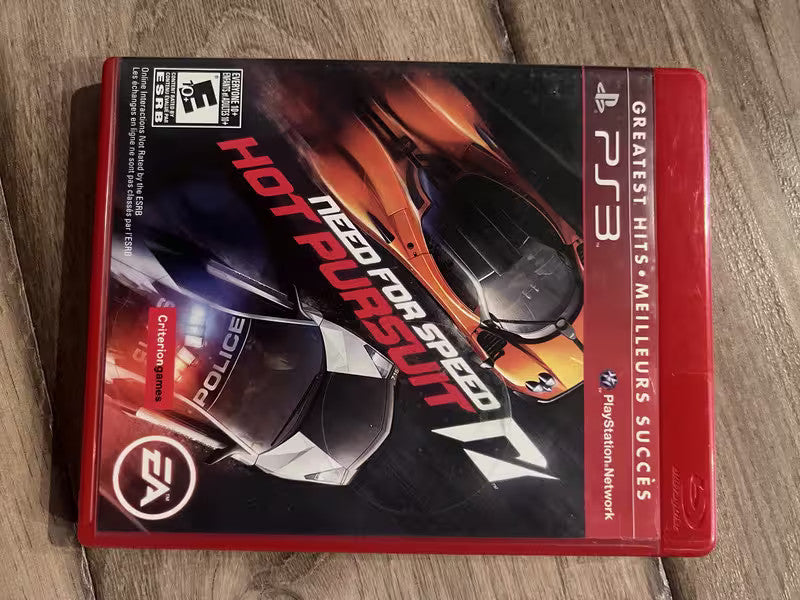 Need For Speed: Hot Pursuit - Greatest Hits (Sony Playstation 3, 2010) NO MANUAL