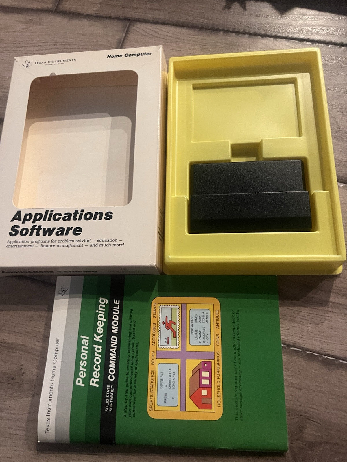 Personal Record Keeping (TI-99/4a Texas Instruments Home Computer, 1982) CIB