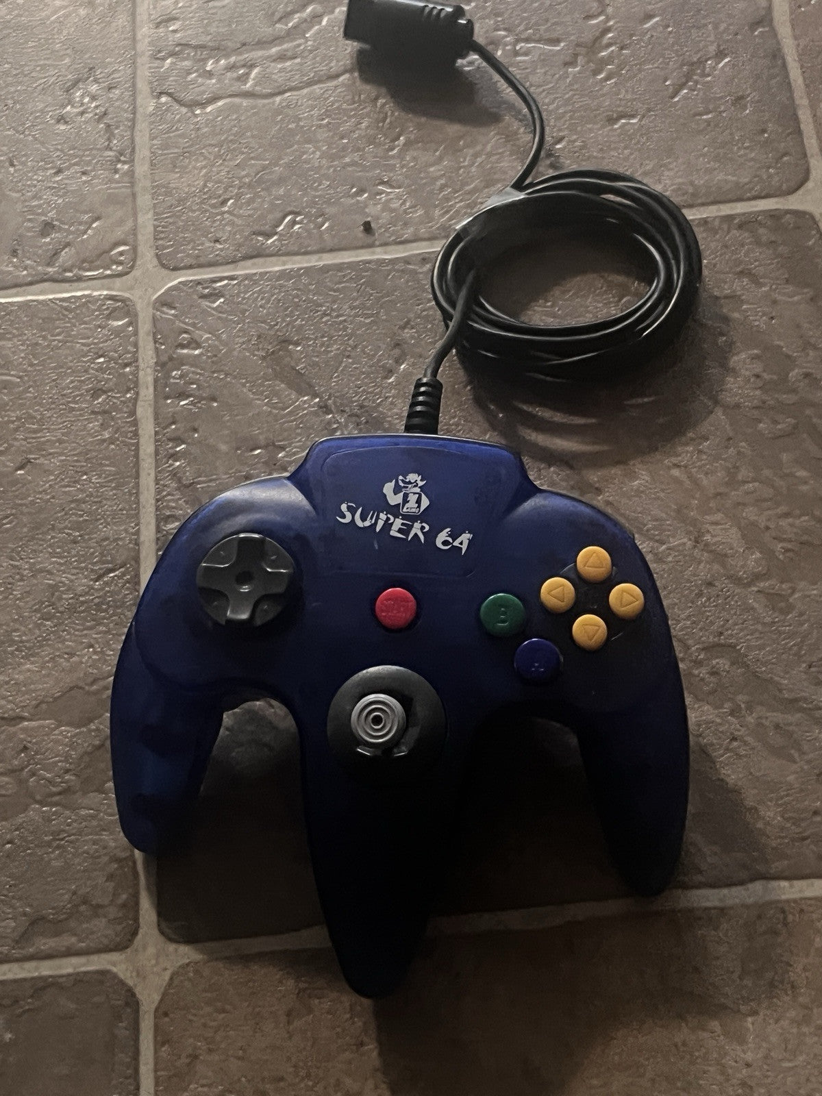 Super 64 Blue Nintendo 64 N64 Controller Tested & Working