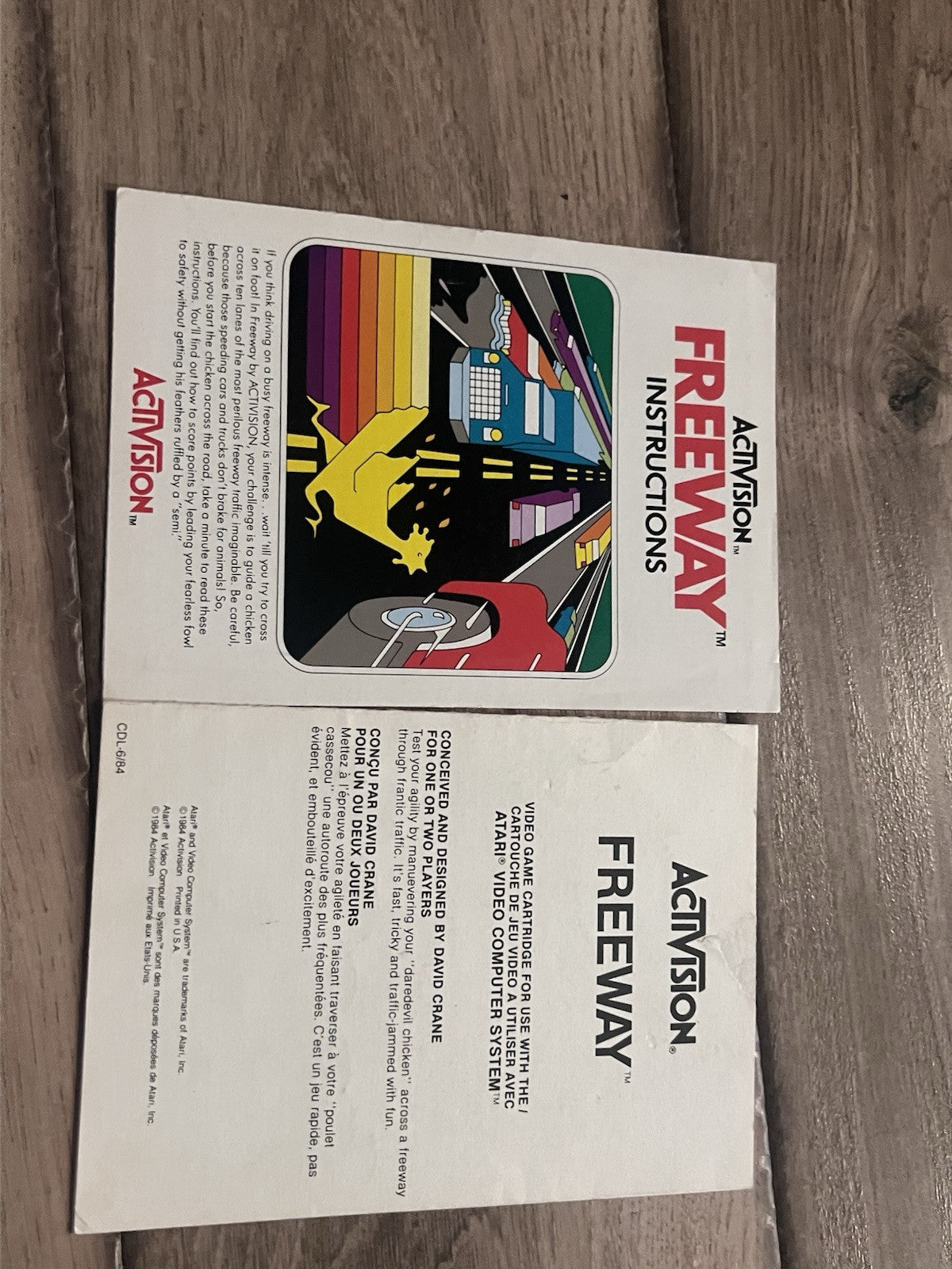 Freeway (Atari 2600, 1981) MANUAL ONLY EN/FR