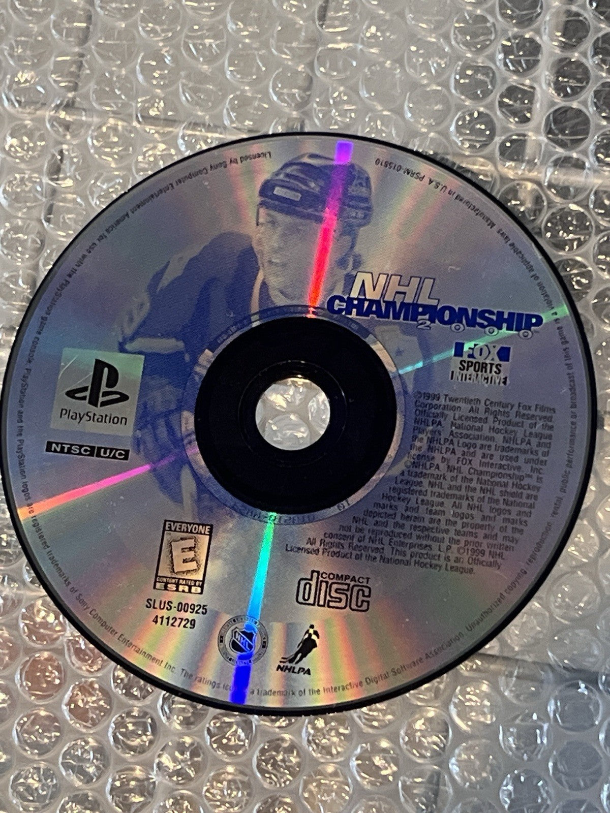NHL Championship 2000 (Sony PlayStation 1, 1999) DISC ONLY