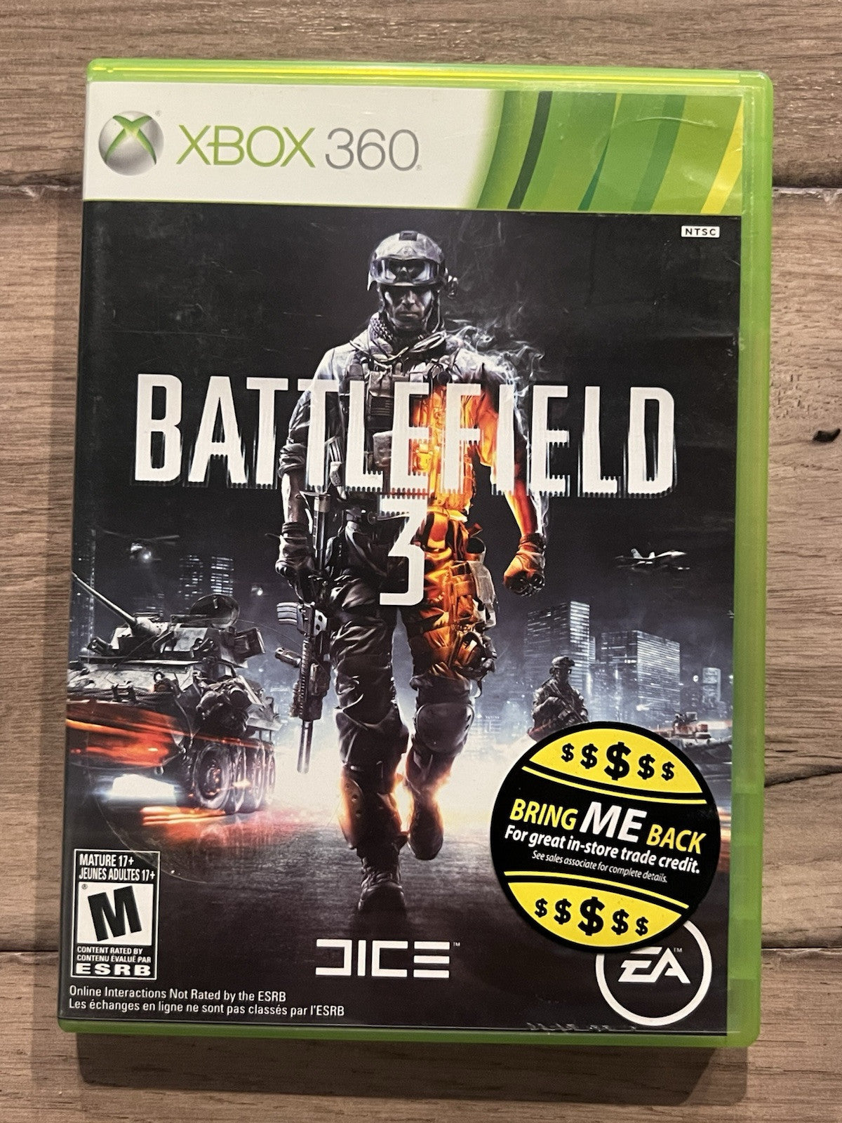 Battlefield 3 (Microsoft Xbox 360, 2011) NO MANUAL