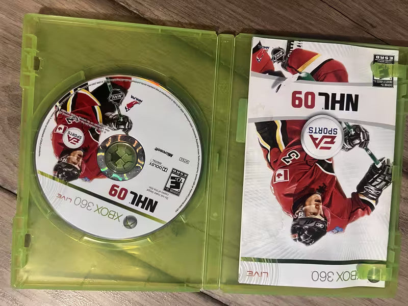 NHL 09 (Microsoft Xbox 360, 2008) NO ARTWORK