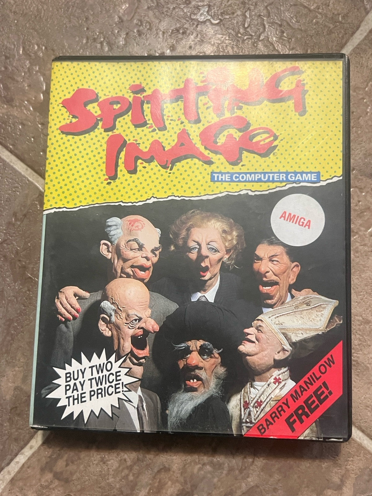 Spitting Image Commodore Amiga Spiel Sammlung COPIED DISK