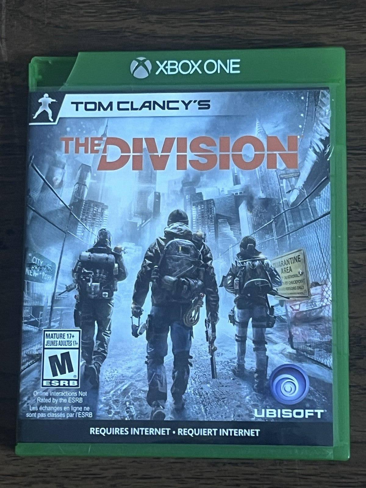 Tom Clancy's The Division (Microsoft Xbox One, 2016) NO MANUAL