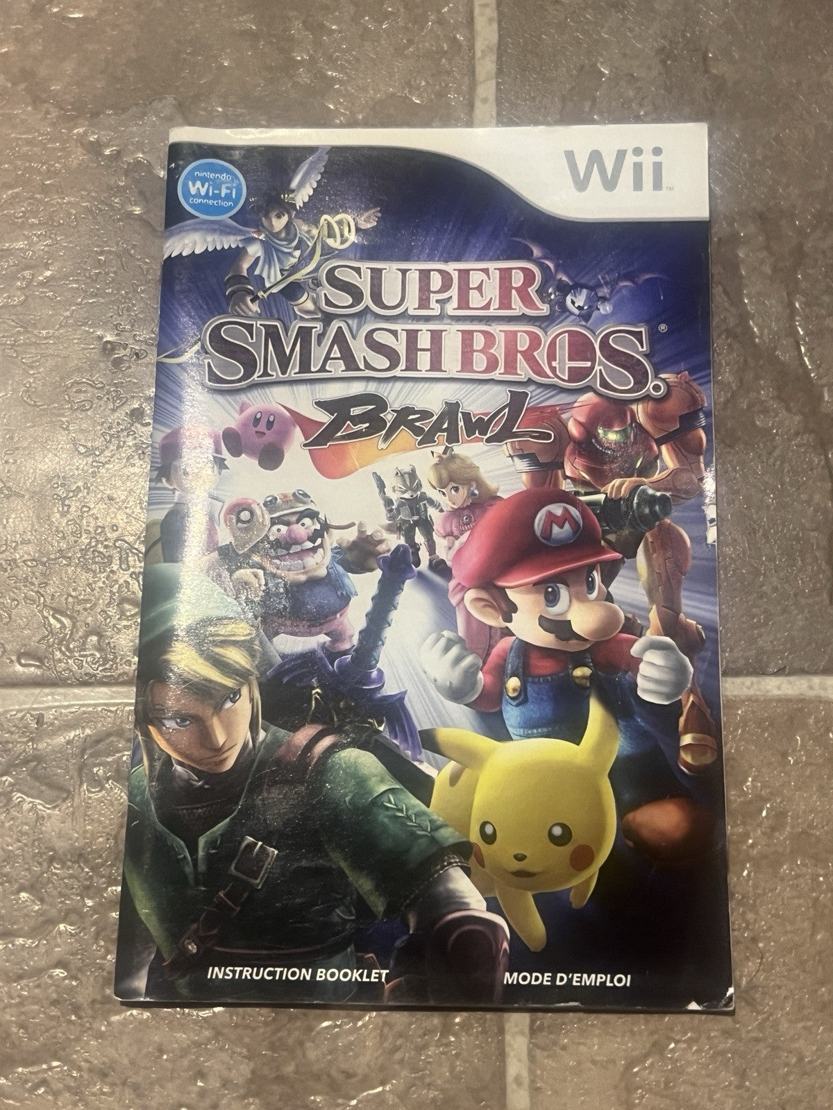 Super Smash Bros. Brawl (Nintendo Wii, 2008) INSTRUCTION MANUAL ONLY