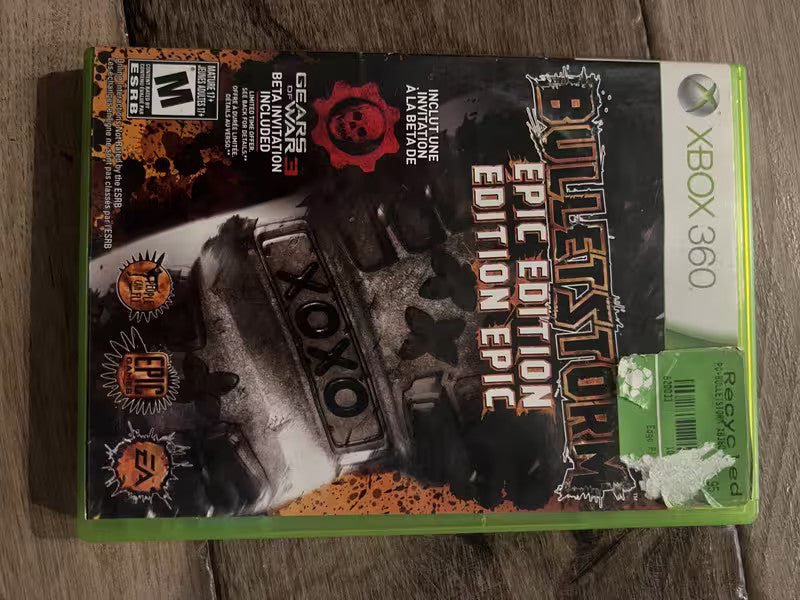 Bulletstorm: Epic Edition (Microsoft Xbox 360, 2011) CIB